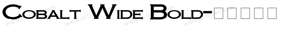 Cobalt Wide Bold字体转换